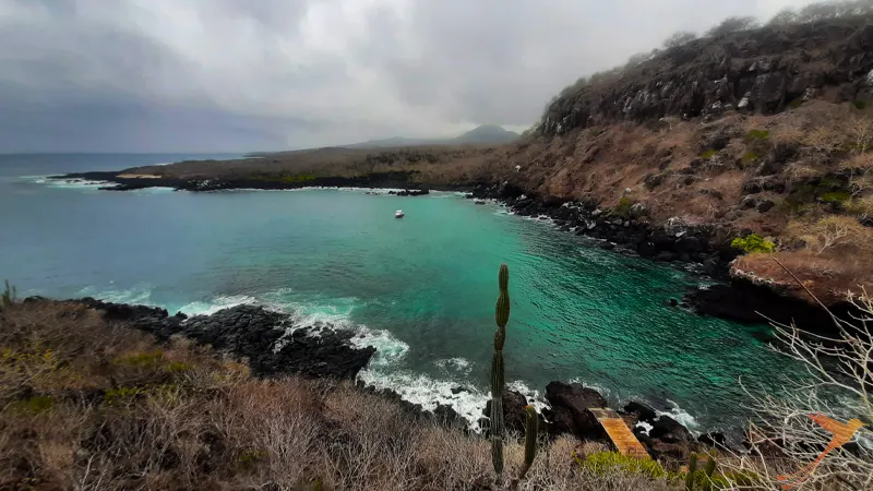 view from muelle Tijeretas on the Galapagos island San Cristobal