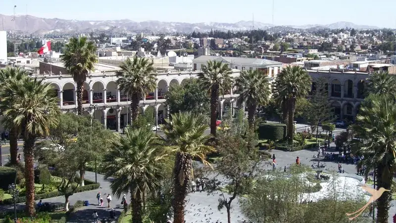 center of Arequipa from above