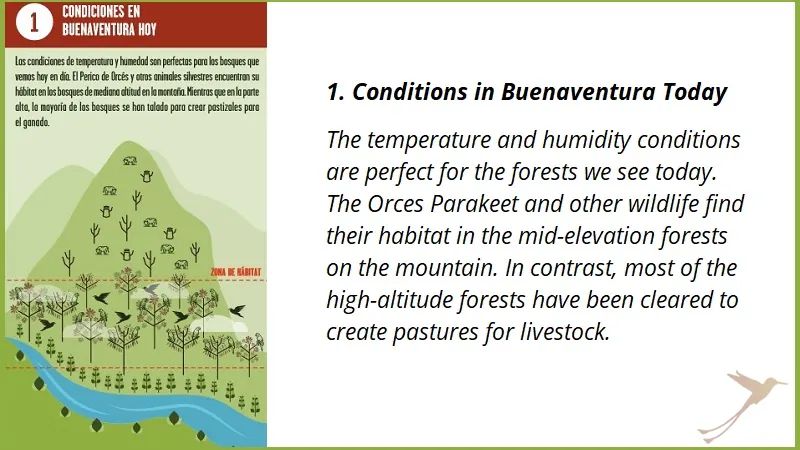 conditions due to climate change and forest clearing