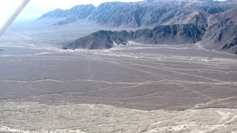 typical desert landscape around Nazca