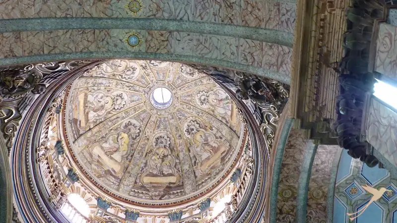 dome of church in the center of Quito