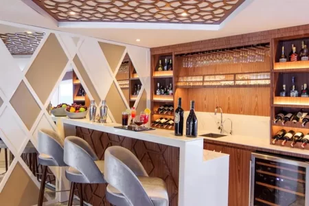 bar of the catamaran Elite