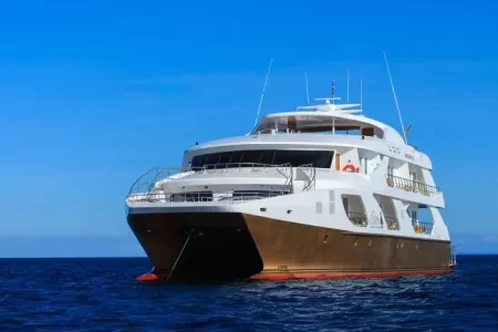 Galapagos Yacht Elite from the front