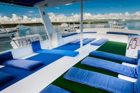 sundeck of the yacht fragata