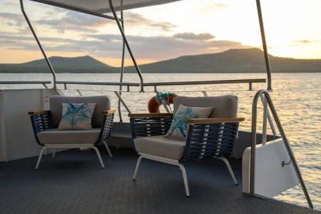 al fresco comedor del yate Bonita
