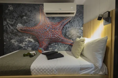cabina doble decorada del yate Bonita