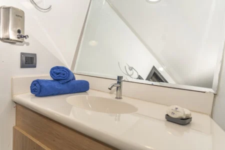sink in a bathroom of Yacht Bonita