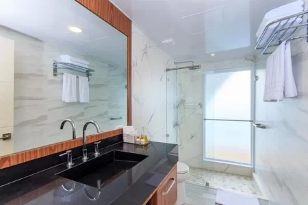 one of the bathrooms of catamaran Elite