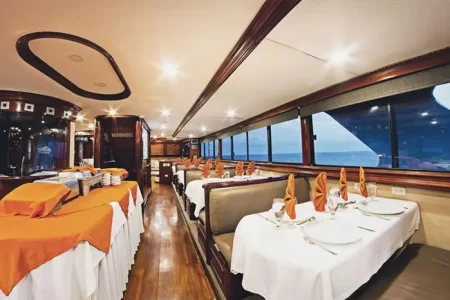 dining area of Galapagos Sky