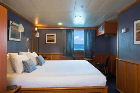 owners cabin of cruise yacht Isabela II