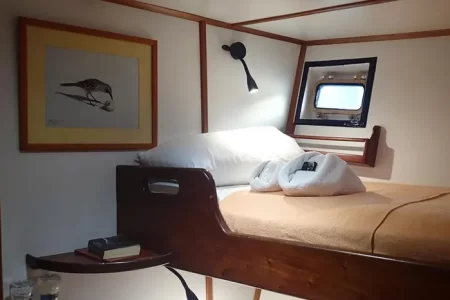 bed of a cabin in the Sailor Samba