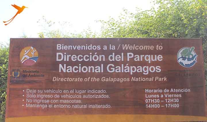 welcome to galapagos sign