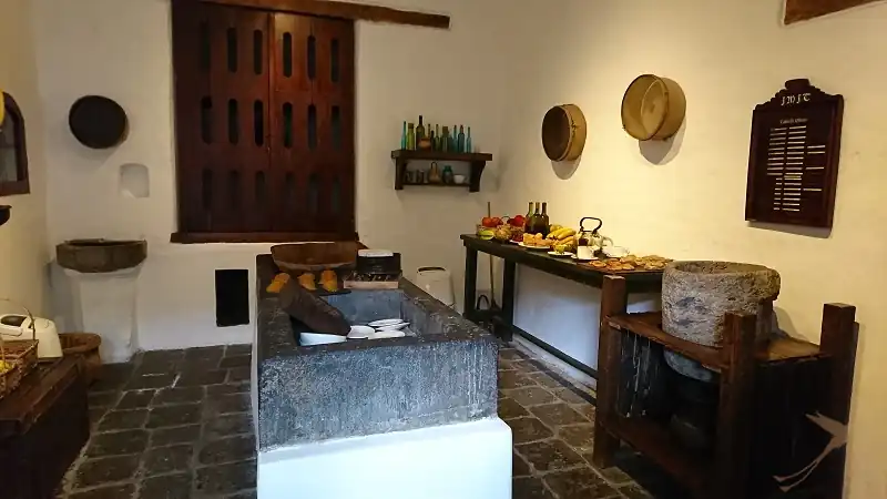 kitchen in the monastery museum del Carmen Alto