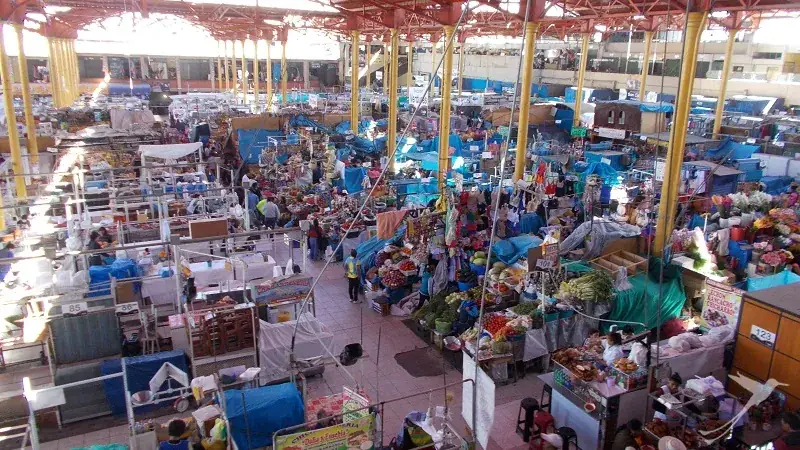 colerful market in the center of Arequipa